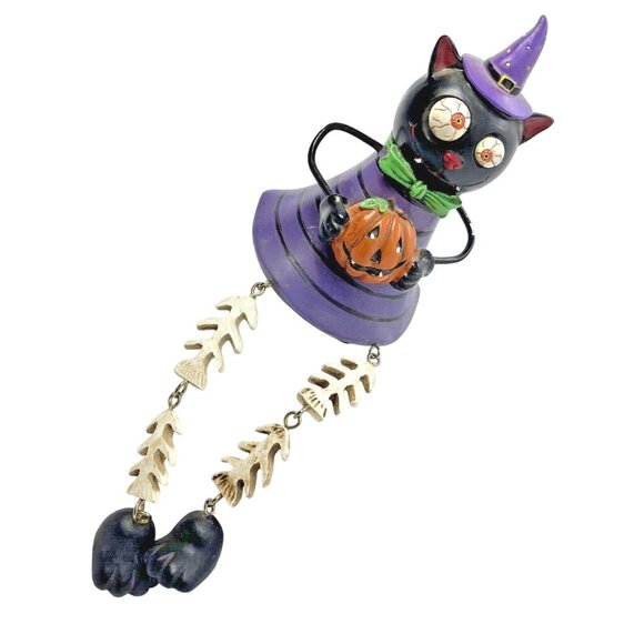 Unbranded Other - Black Halloween Witchy Cat Shelf Sitter Decor